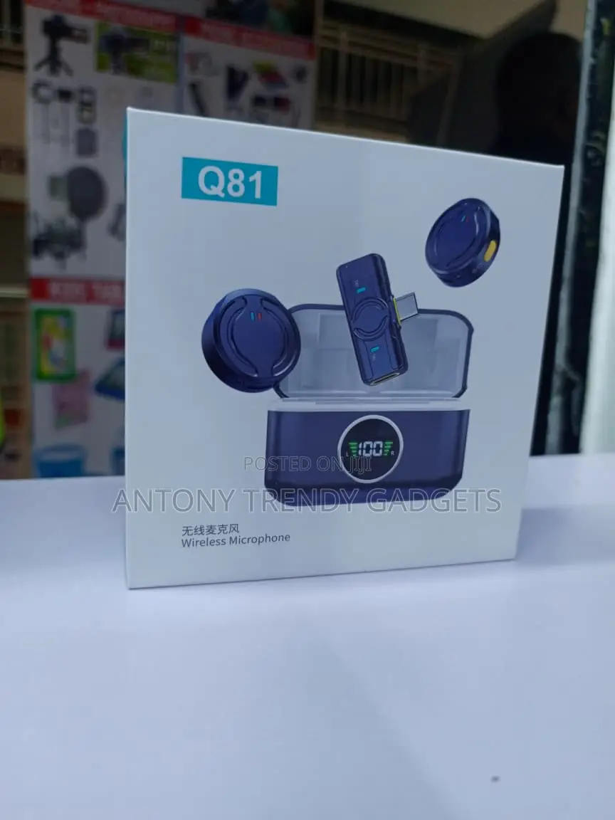 Q81 Dual Clip-on Wireless Microphone for iPhone Android