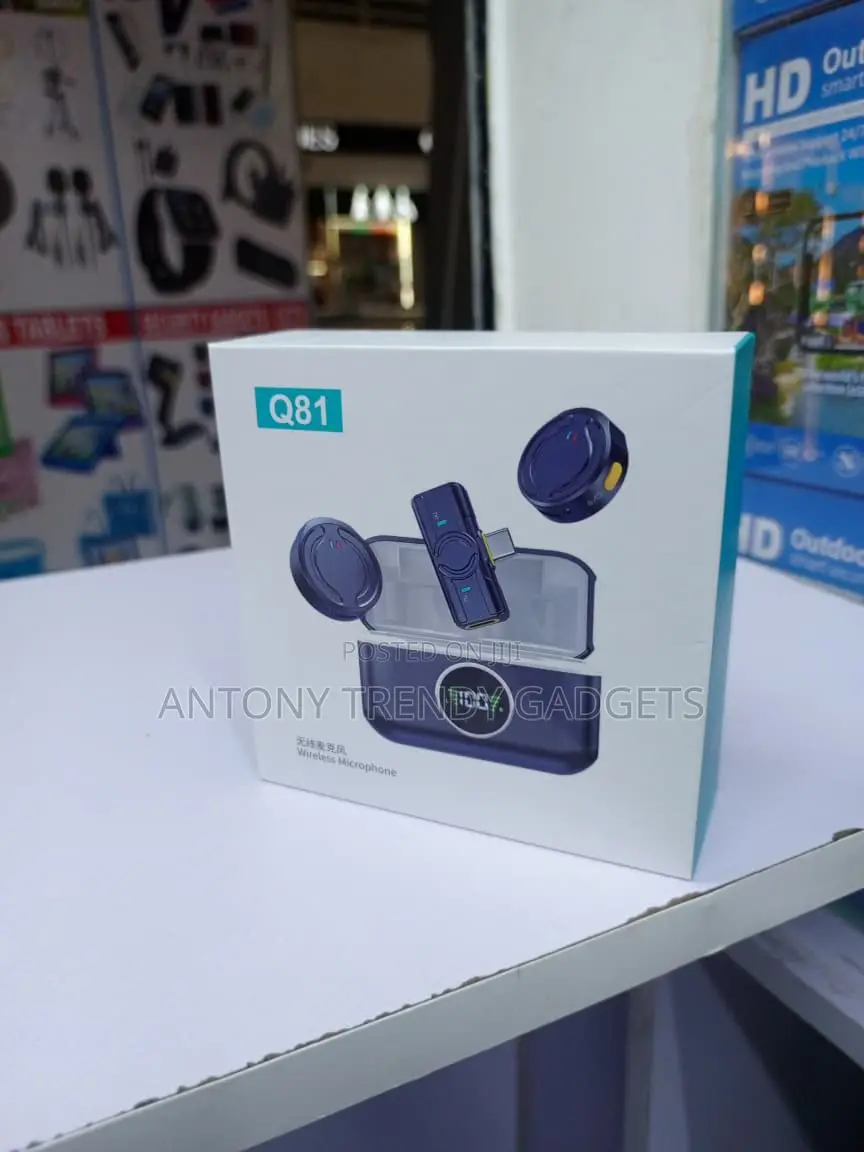 Q81 Wireless Clip Microphone With ANC Digital Display