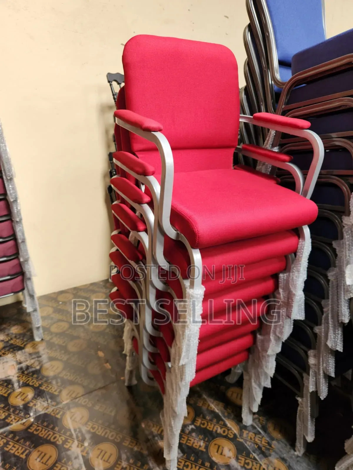 Stackable Conference Chairs With Armrest