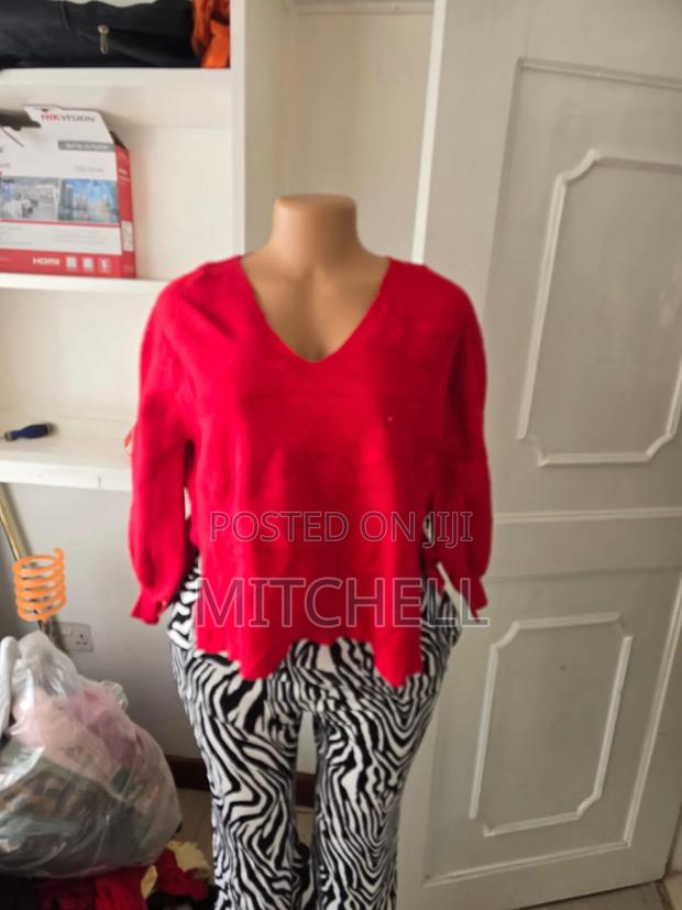 V - Neck Sweater Tops - thumbnail 3