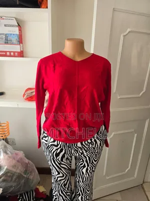 V - Neck Sweater Tops