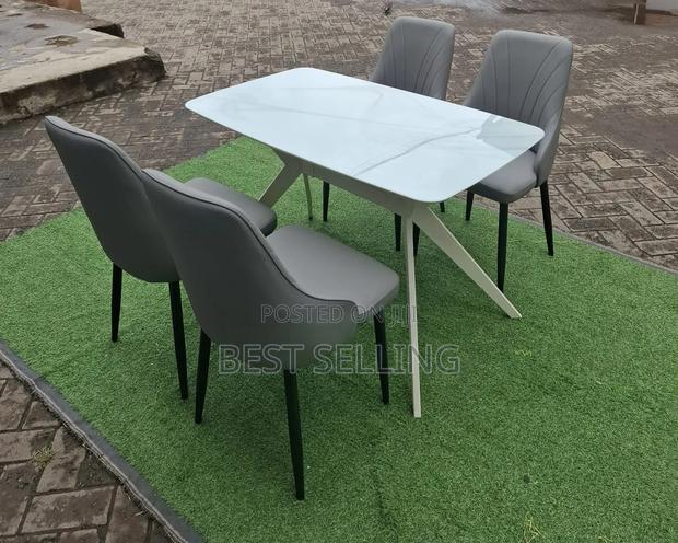 4 Seater Dining Set Multiple Colors of Chairs - thumbnail 2