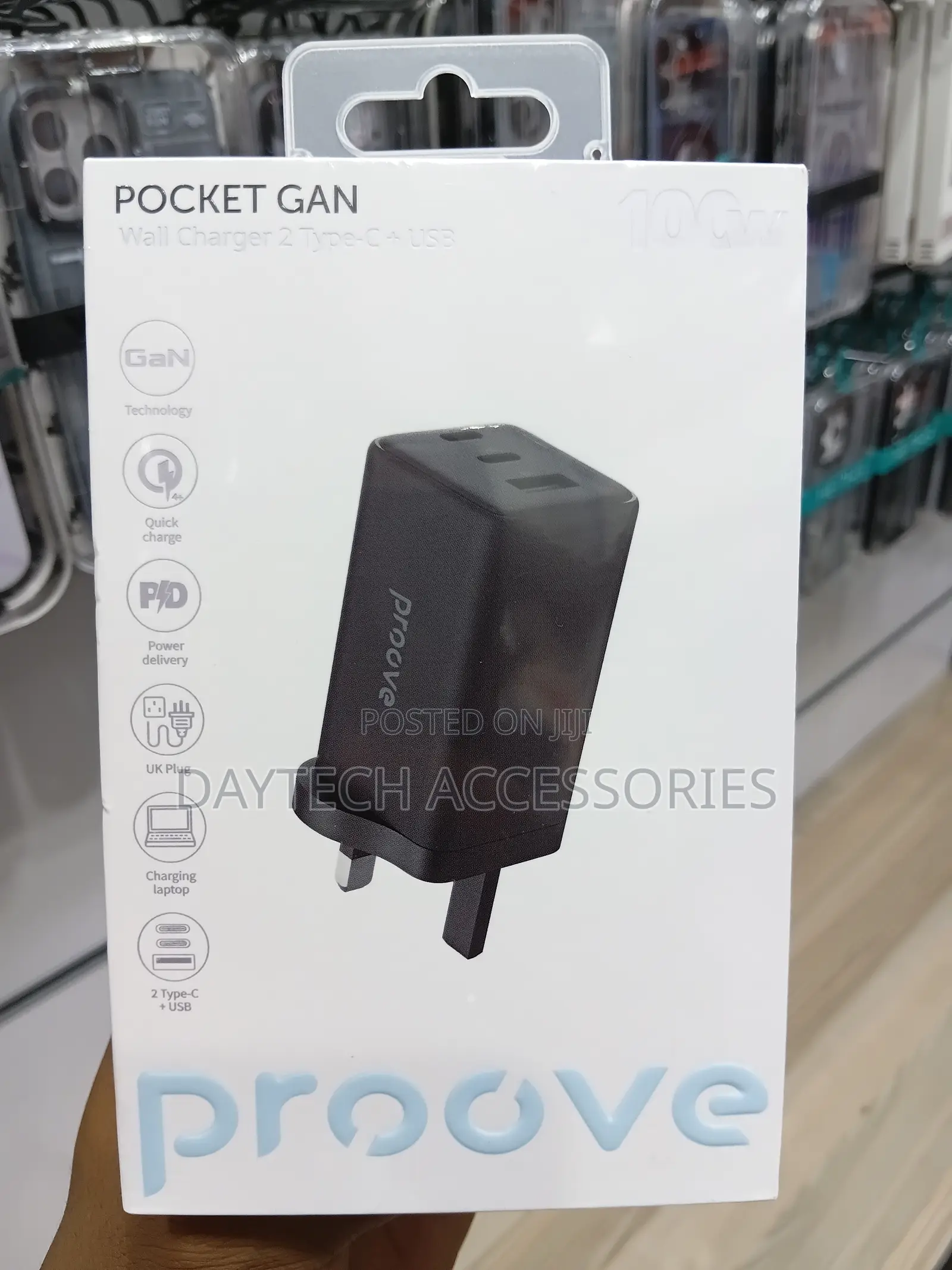 Proove Pocket GaN Charger Max 100W (2 Type-C + USB)
