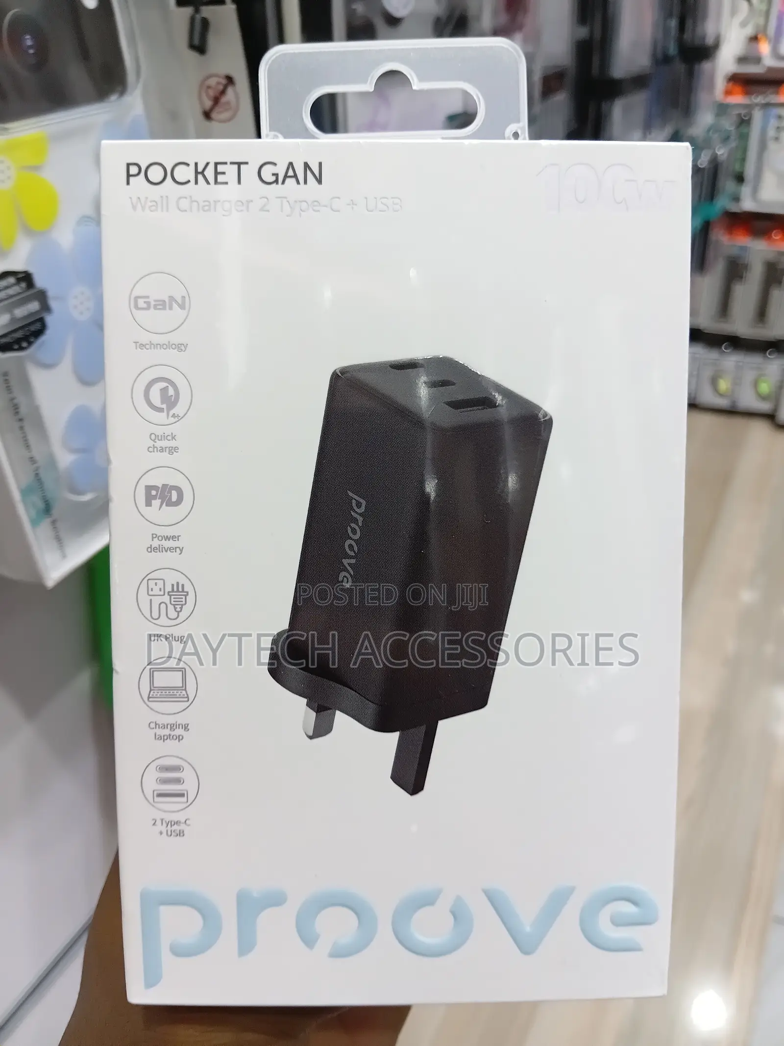 Proove Pocket GaN Charger Max 100W (2 Type-C + USB)