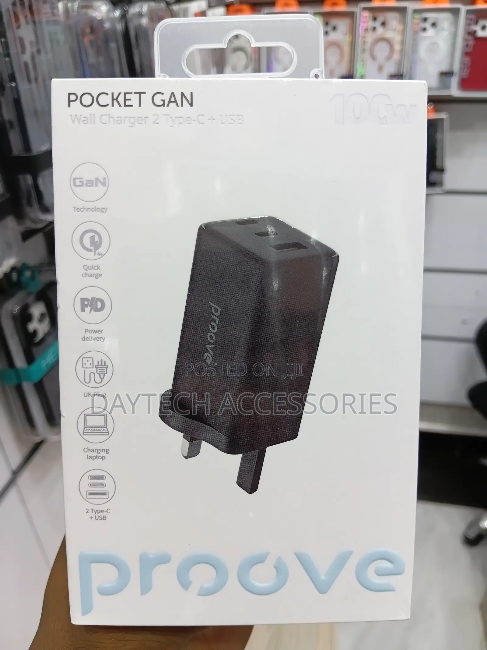 This Is a Proove Pocket GaN 100W Wall Charger UK