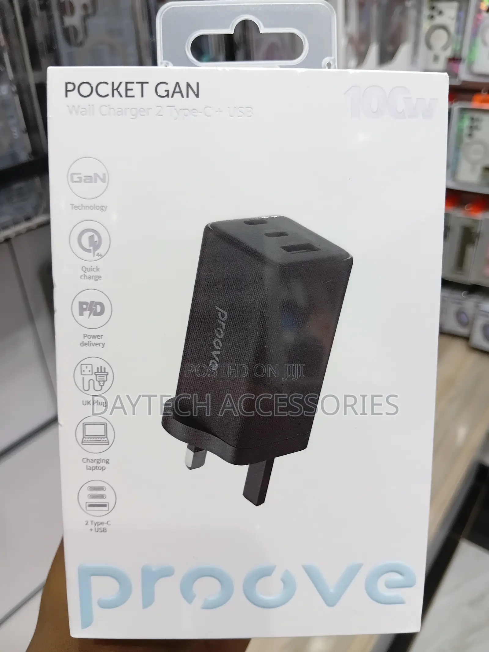 This Is a Proove Pocket GaN 100W Wall Charger UK