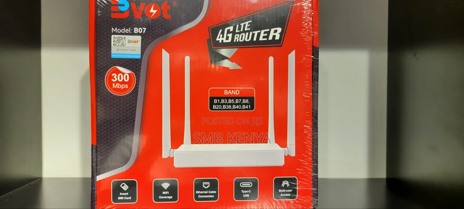 Bvot Wifi Router With Simcard Slot With Multi-User Acces-B07
