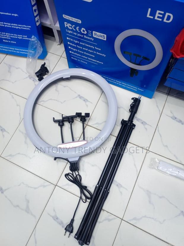 LJJ-45 Dimmable 18 Inch Ring Light for Makeup Streaming - thumbnail 2