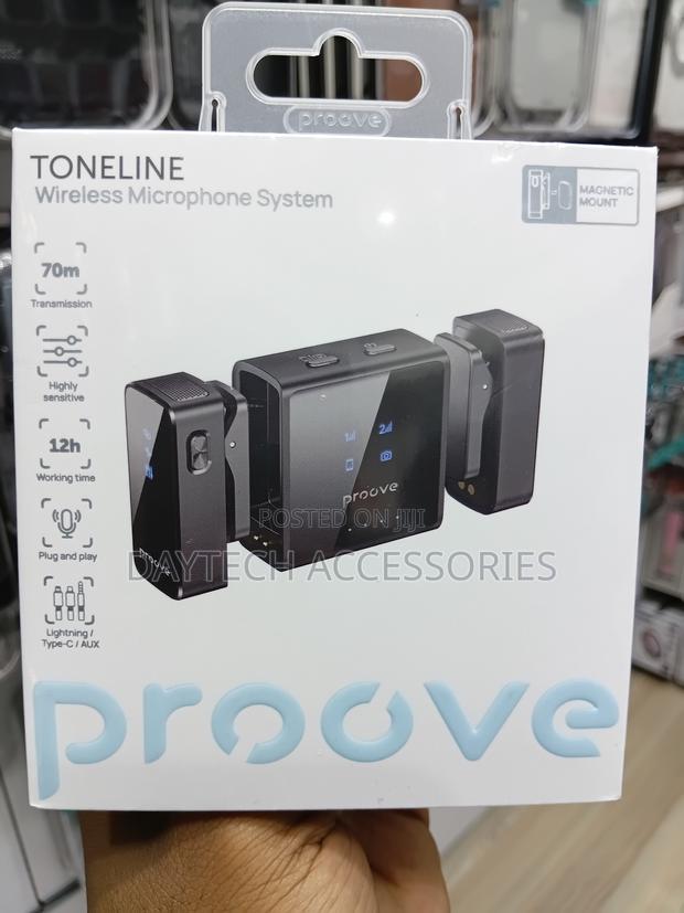 Proove ToneLine Wireless 2.4GHZ Lavalier Microphone (Black) - thumbnail 2