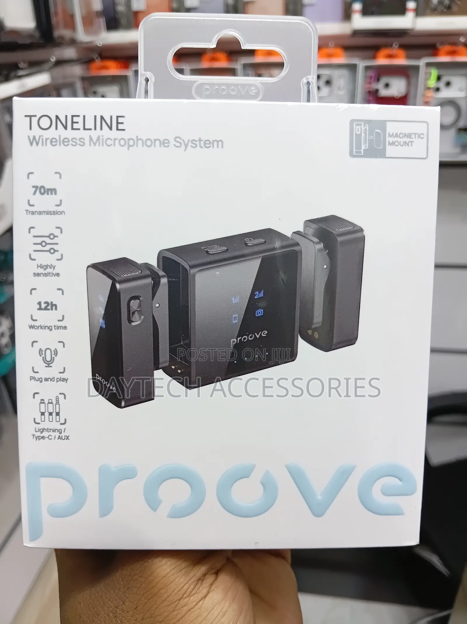 Proove ToneLine Wireless 2.4GHZ Lavalier Microphone (Black)