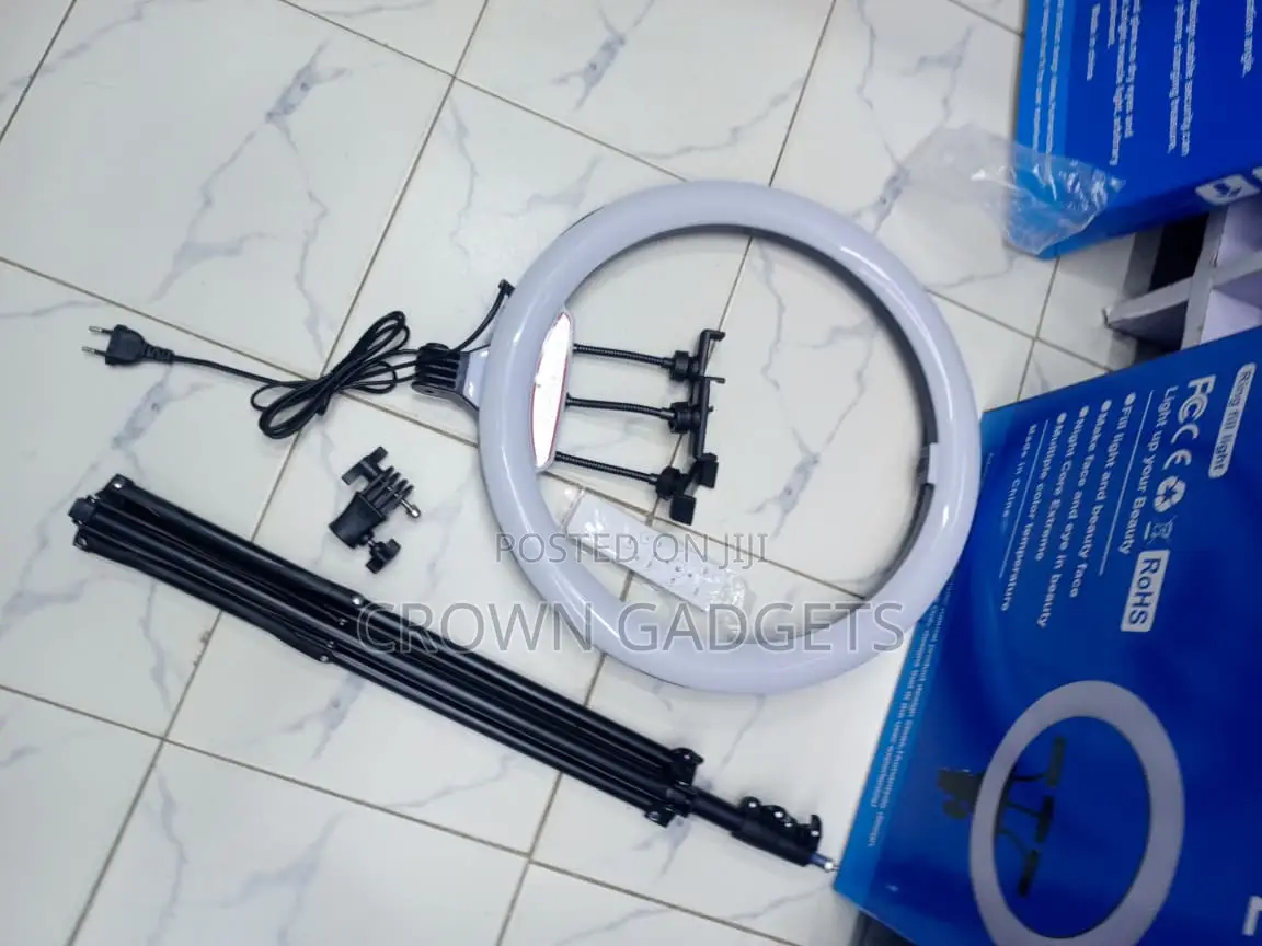 LJJ-45 18 Inch Studio Ring Light With Tripod Phone Mounts