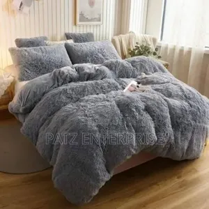 6pc Luxury Designs Velvet Plush Fluffy Duvet Set