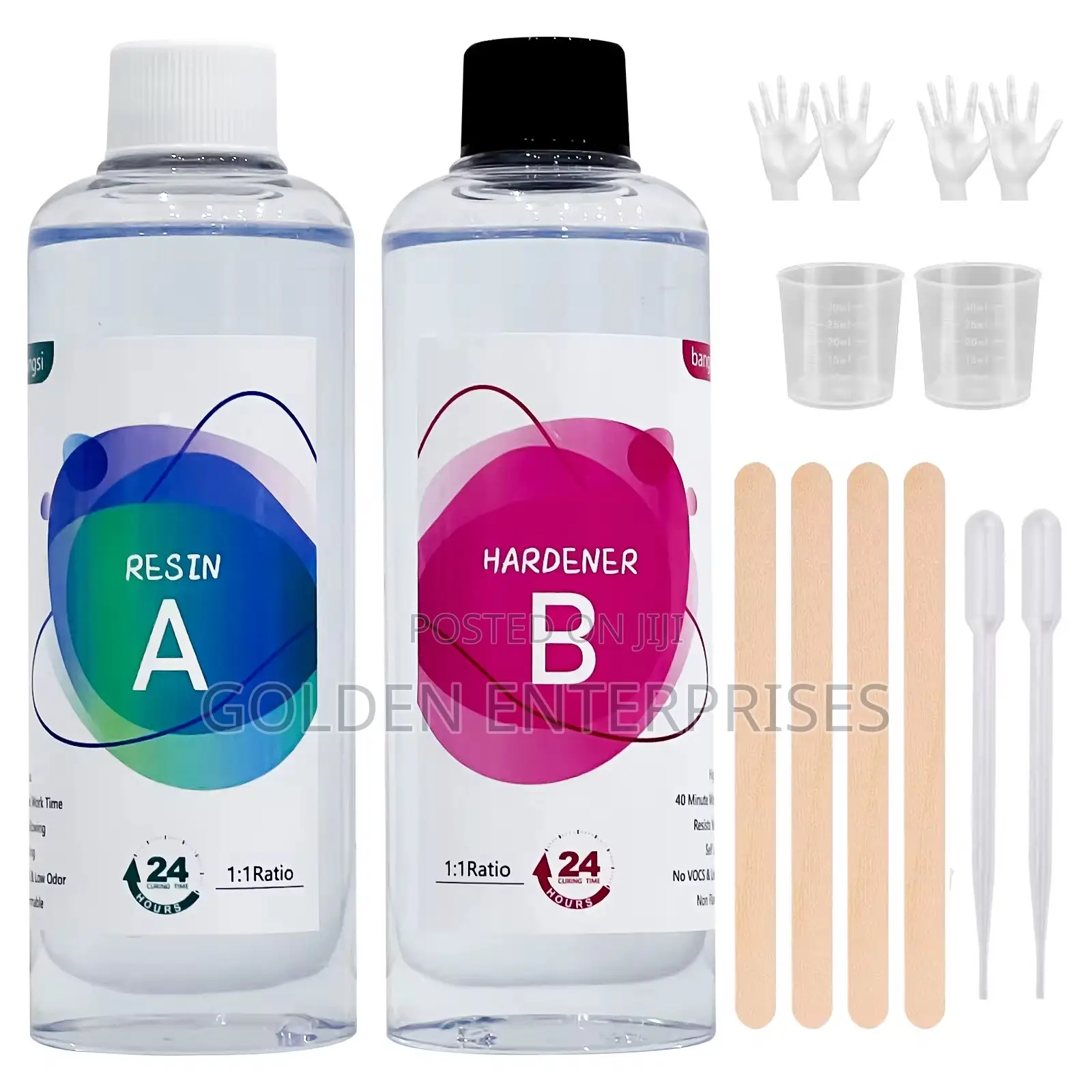 Ultra-Clear Epoxy Resin and Hardener Kit – Non-Toxic Formula 500ml