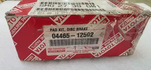 Toyota Oem Genuine Pad Kit, Disc Brake, Front 04465-12592