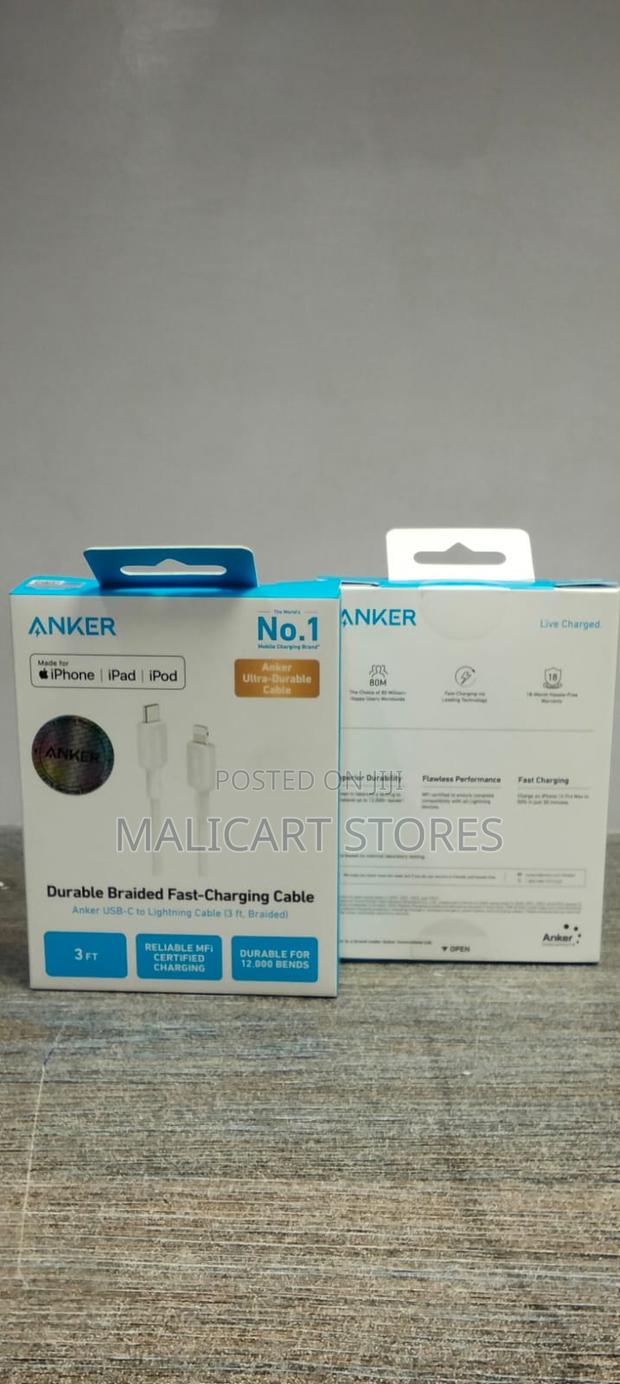 Anker 322 USB-C to Lightning Cable (3ft) - thumbnail 2
