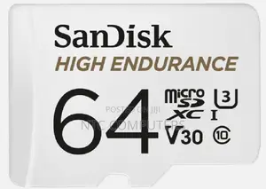 SanDisk High Endurance 64GB microSDXC 100mb/S Read (Dashcams, CCTV)