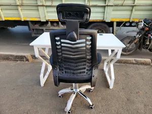 Modern Executive Mesh Office Chair With Adjustable Headrest Office