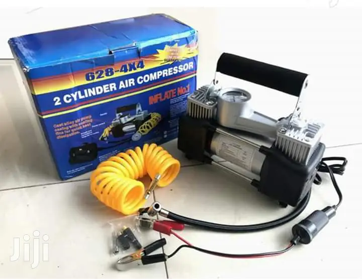 Tyre Compressor With Double Cylinder