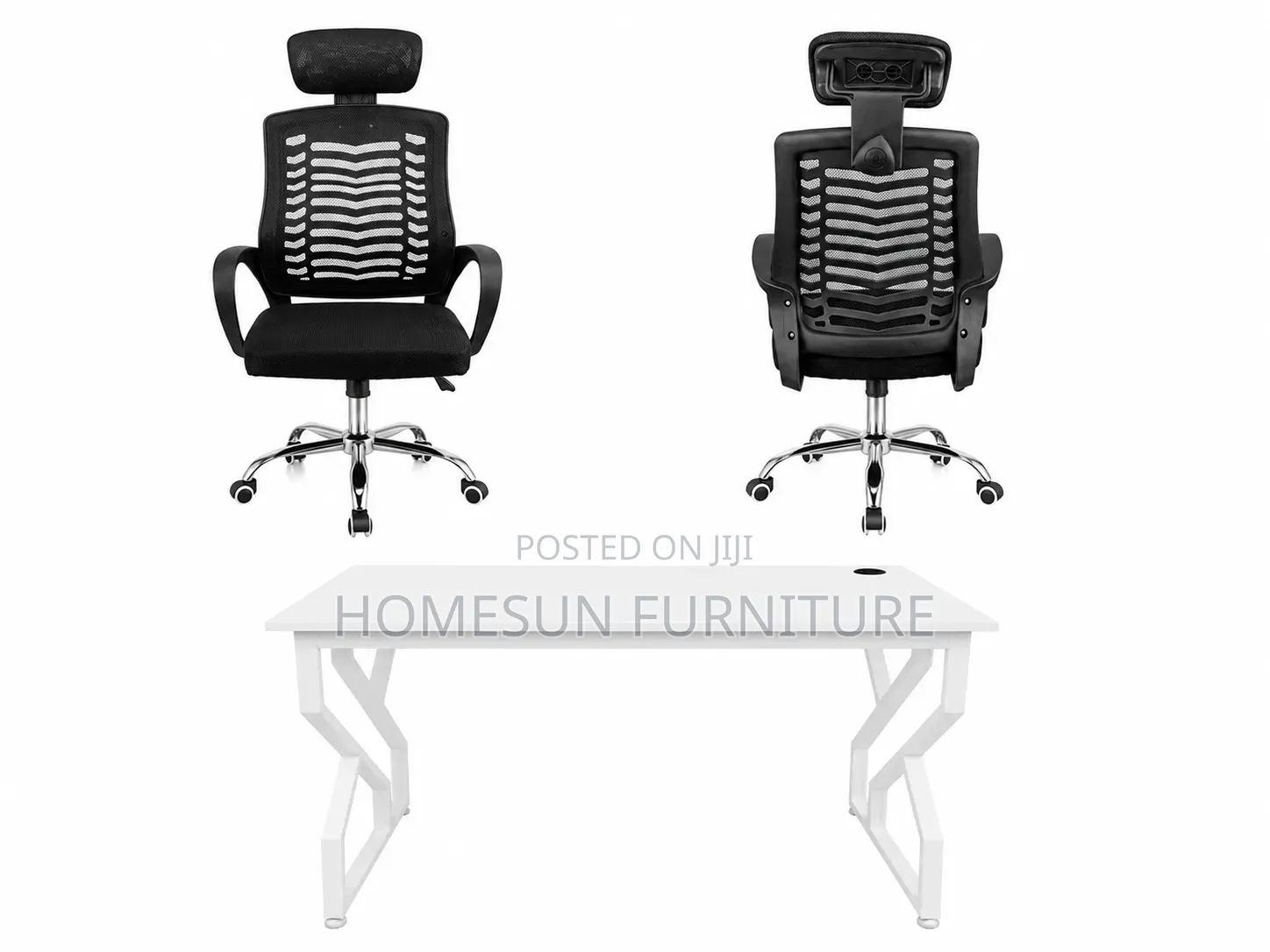 Office Workstation Desk Mesh Chair Set
