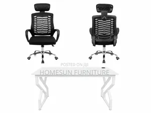 Office Workstation Desk Mesh Chair Set