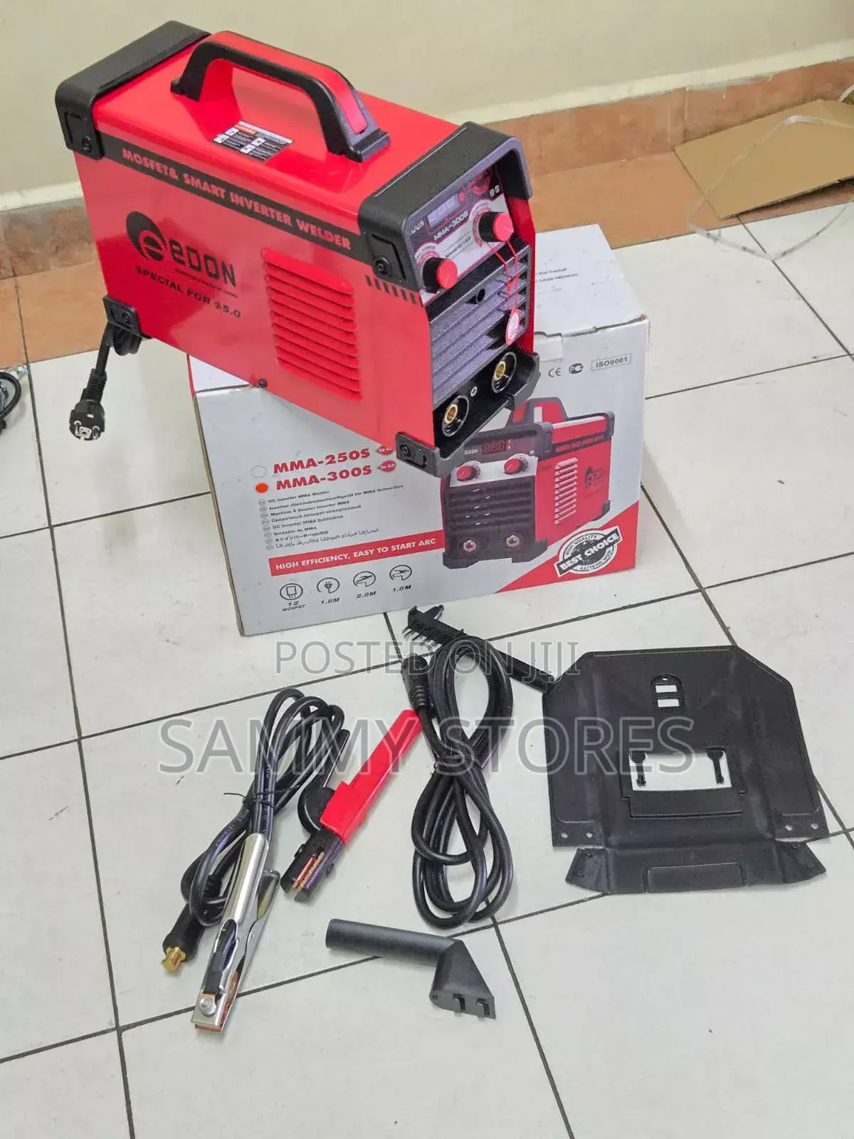 Portable Electric Stick Welder With Welding Mask, Electrode Holder