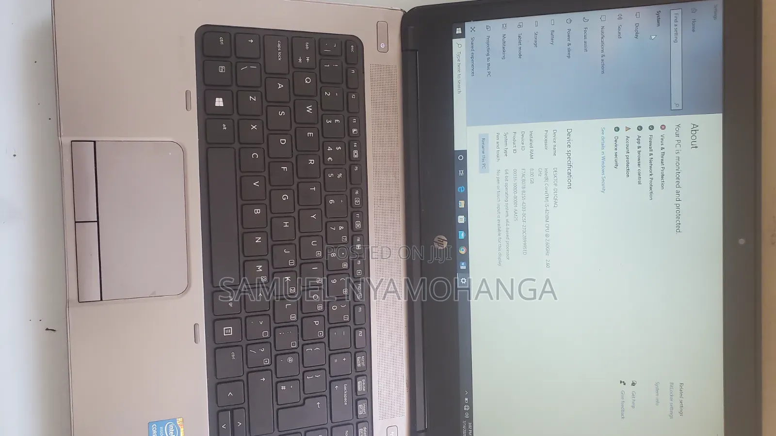 Laptop HP EliteBook 835 G7 8GB Intel Core i5 HDD+SSD 512GB