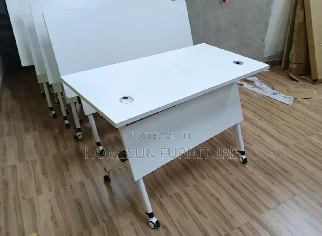 Mobile Office Training Desk With Wheels