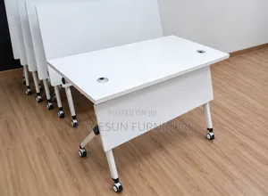 Mobile Office Training Desk With Wheels
