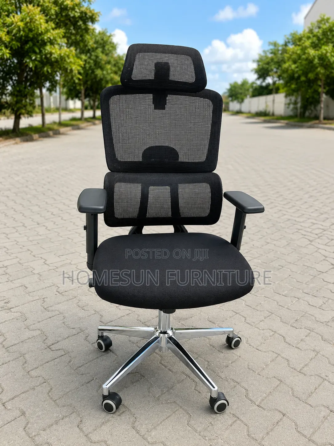 Premium Ergonomic Executive Mesh Office Chair With Adjustable Headrest