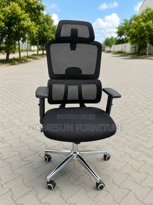 Premium Ergonomic Executive Mesh Office Chair With Adjustable Headrest