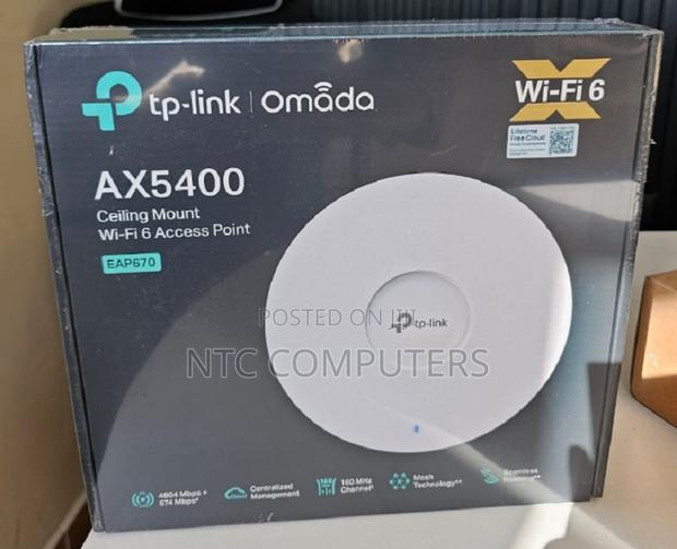TP-Link EAP670 AX5400 Ceiling Mount Dual-Band Wi-Fi 6 Access Point - main view