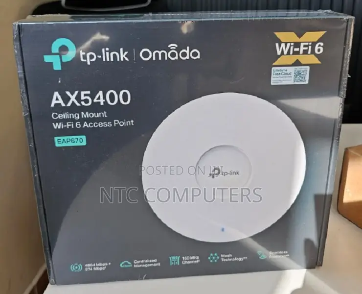 TP-Link EAP670 AX5400 Ceiling Mount Dual-Band Wi-Fi 6 Access Point