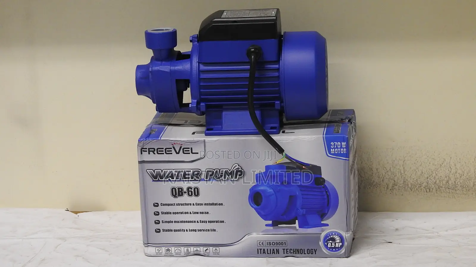 Freevel QB60 0.5HP Electric Water Pump | High-Pressure Booster Pump