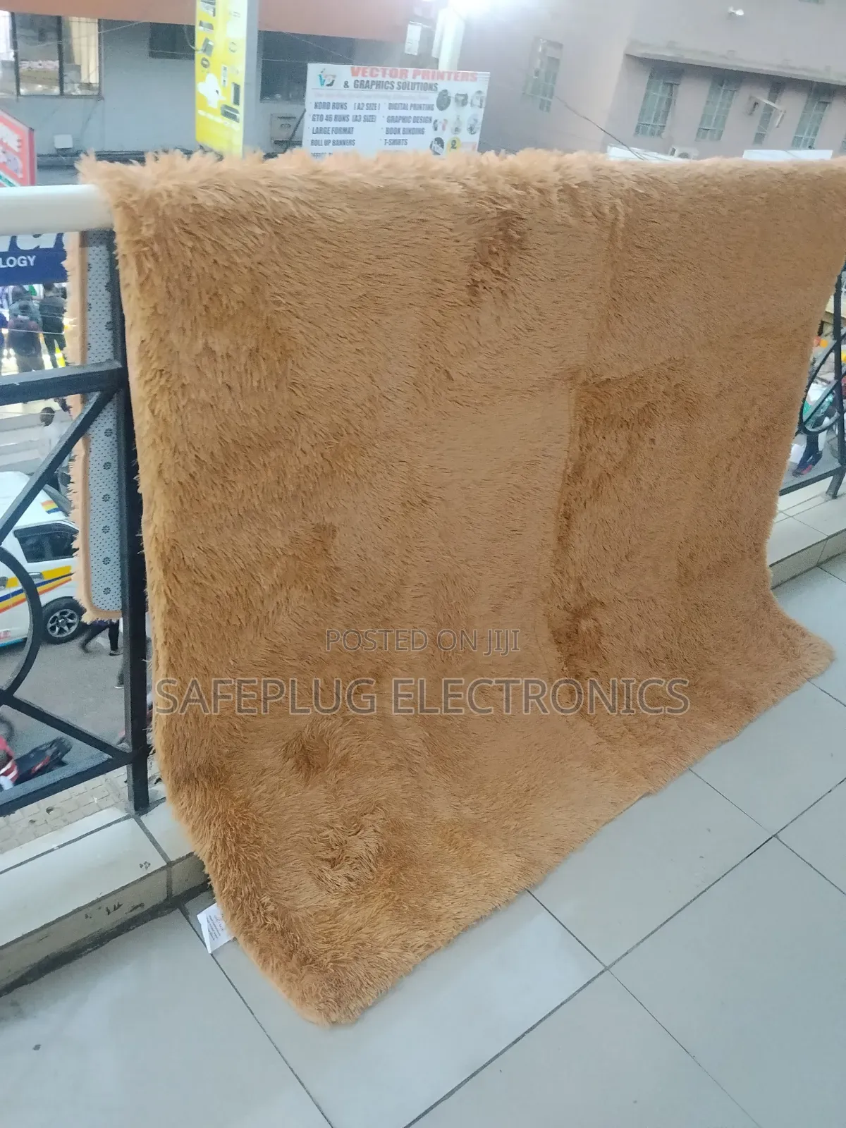 Fluffy Plain Camel Carpet – Brand New!