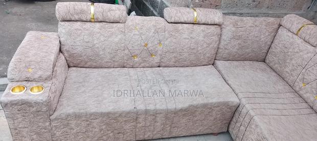 Urgent Sale:6-Seater; Super Clean Brown L-Seat Sofa - thumbnail 3