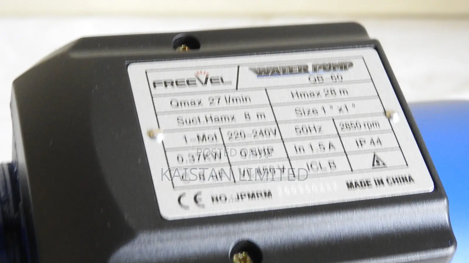 Freevel QB60 0.5HP Electric Water Pump for Home Garden Irrigation