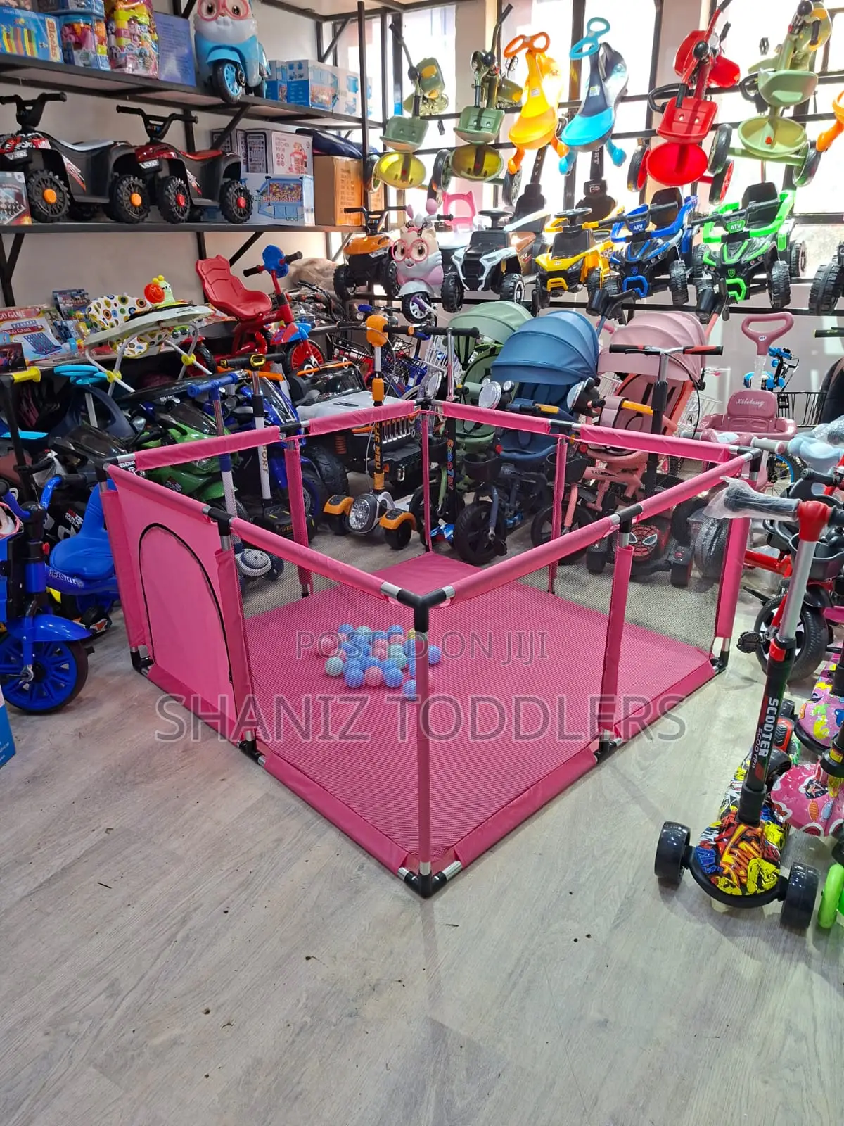 Safe Kids Playpen With Zipper Door