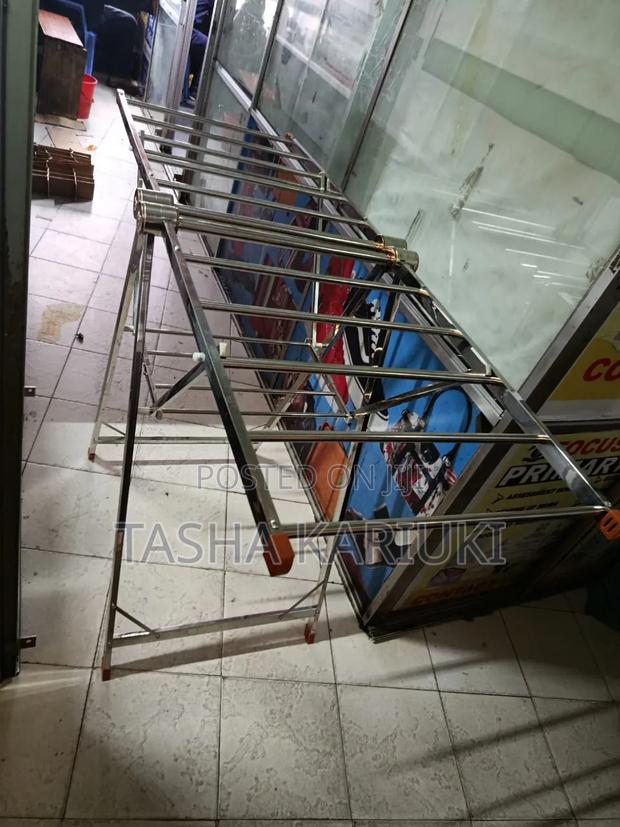 Metallic Portable Drying Laundry Lack _ Outdoor - thumbnail 2