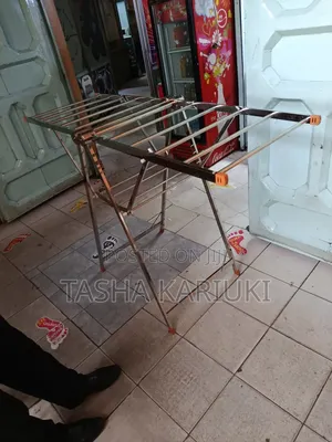 Metallic Portable Drying Laundry Lack _ Outdoor