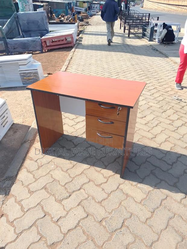 Brown Office Table With Chair - thumbnail 2