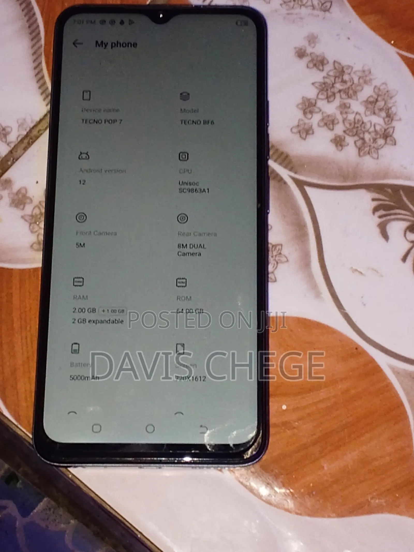 Tecno Pop 7 64 GB Gray