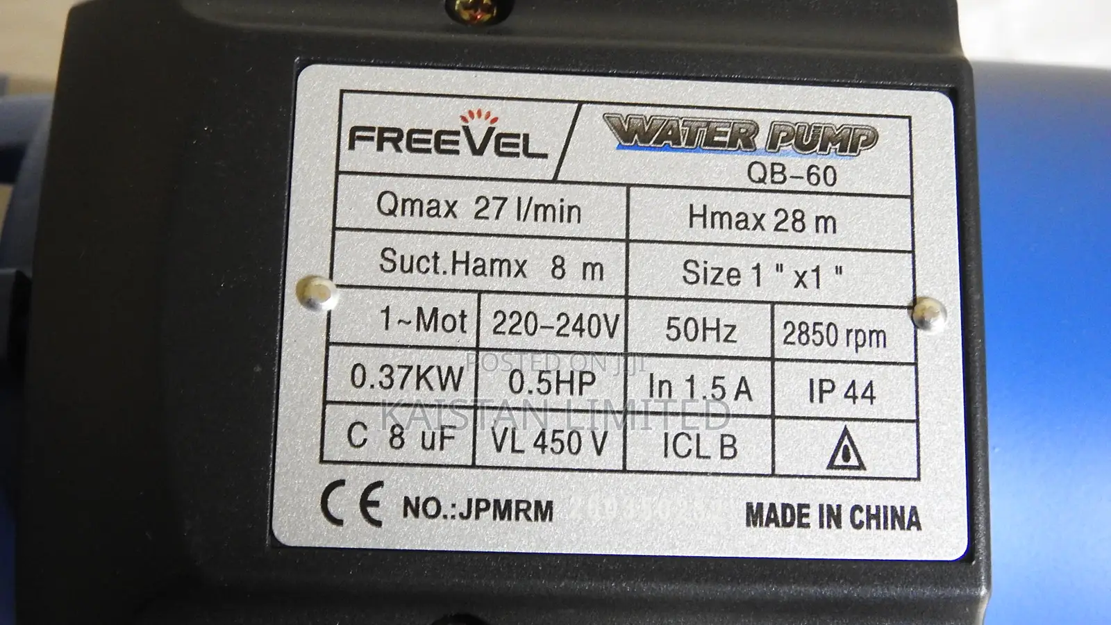 Freevel 0.5 HP Water Pump QB-60 | Copper Motor Brass Impeller