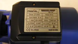 Freevel QB-60 Peripheral Water Pump | 0.5 HP, 370W Electric Pump