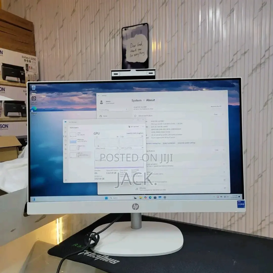 New Desktop Computer HP AiO 24 8GB Intel Core Ultra 5 SSD 512GB