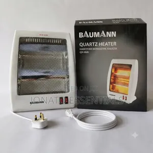 Baumann Portable Quartz Room Heater, Compact Energy Efficient