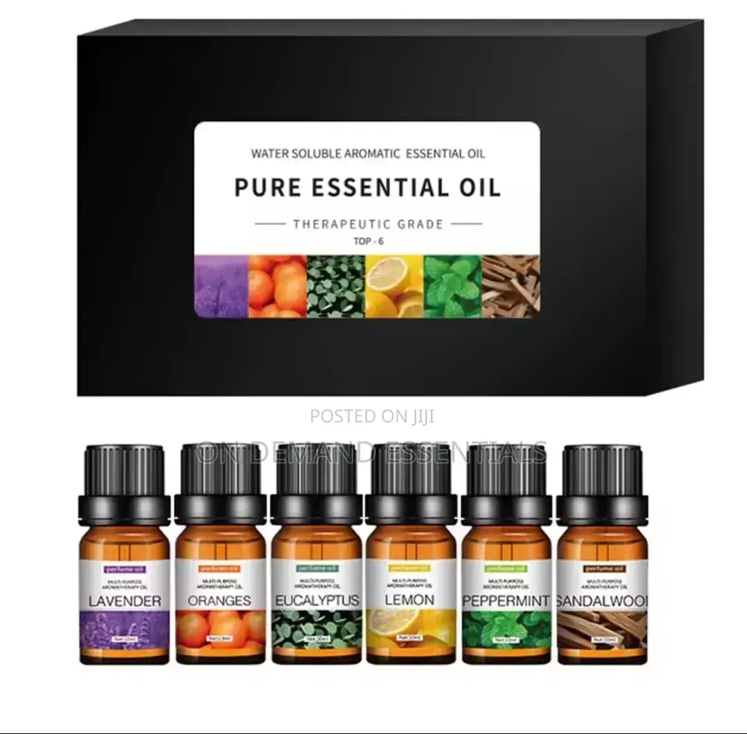 Essential 100% Pure Natural Aromatherapy Essential Oil 10ml 6 Bottles
