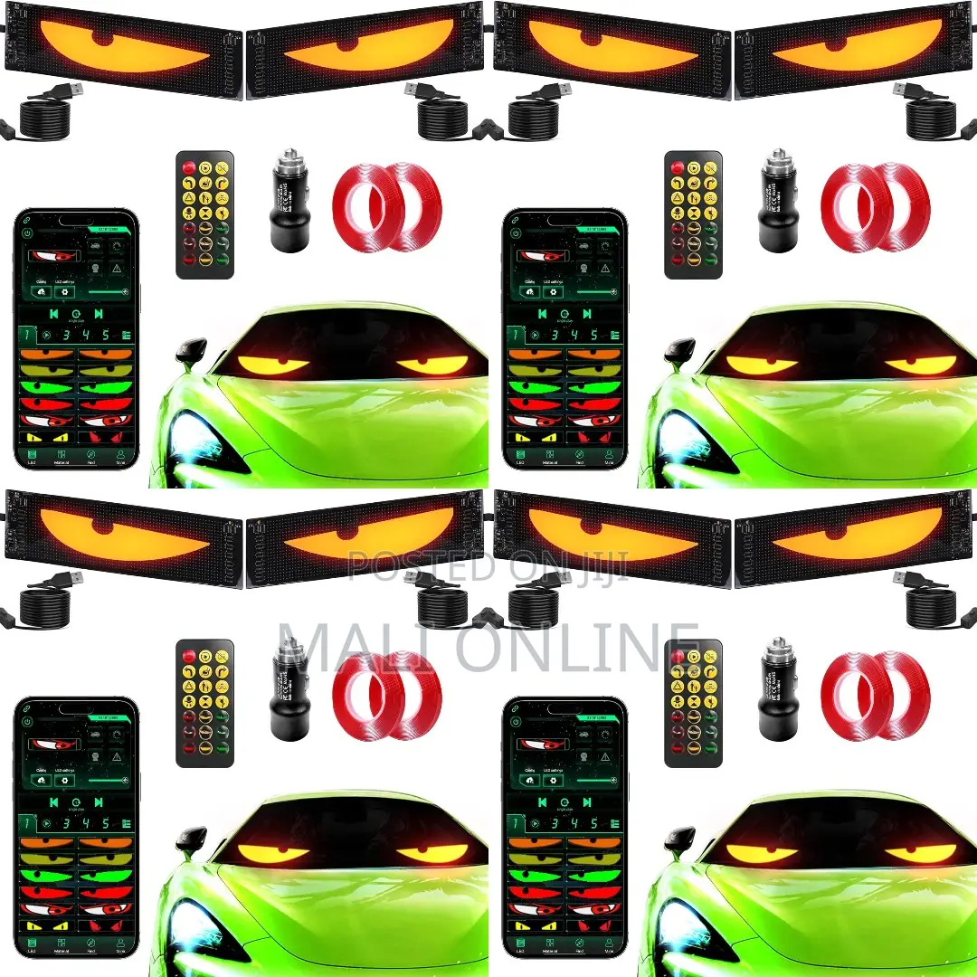 Devils Eye 2-Pack Remote Custom Signs GIFs for Cars SUVs Trucks IP68