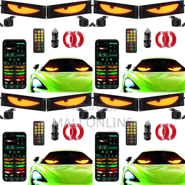 Devils Eye 2-Pack Remote Custom Signs GIFs for Cars SUVs Trucks IP68