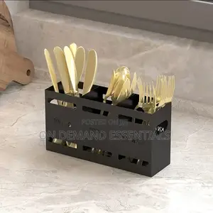 3-Compartment Cutlery Holder Organizer