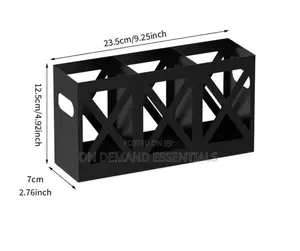 3-Compartment Cutlery Holder Organizer